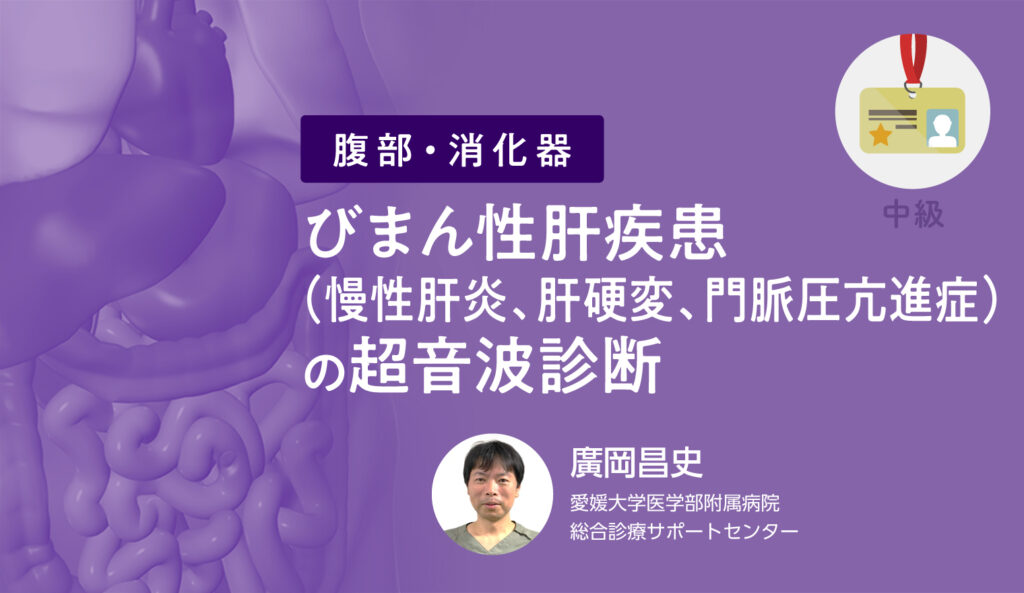 びまん性肝疾患（慢性肝炎、肝硬変、門脈圧亢進症）の超音波診断